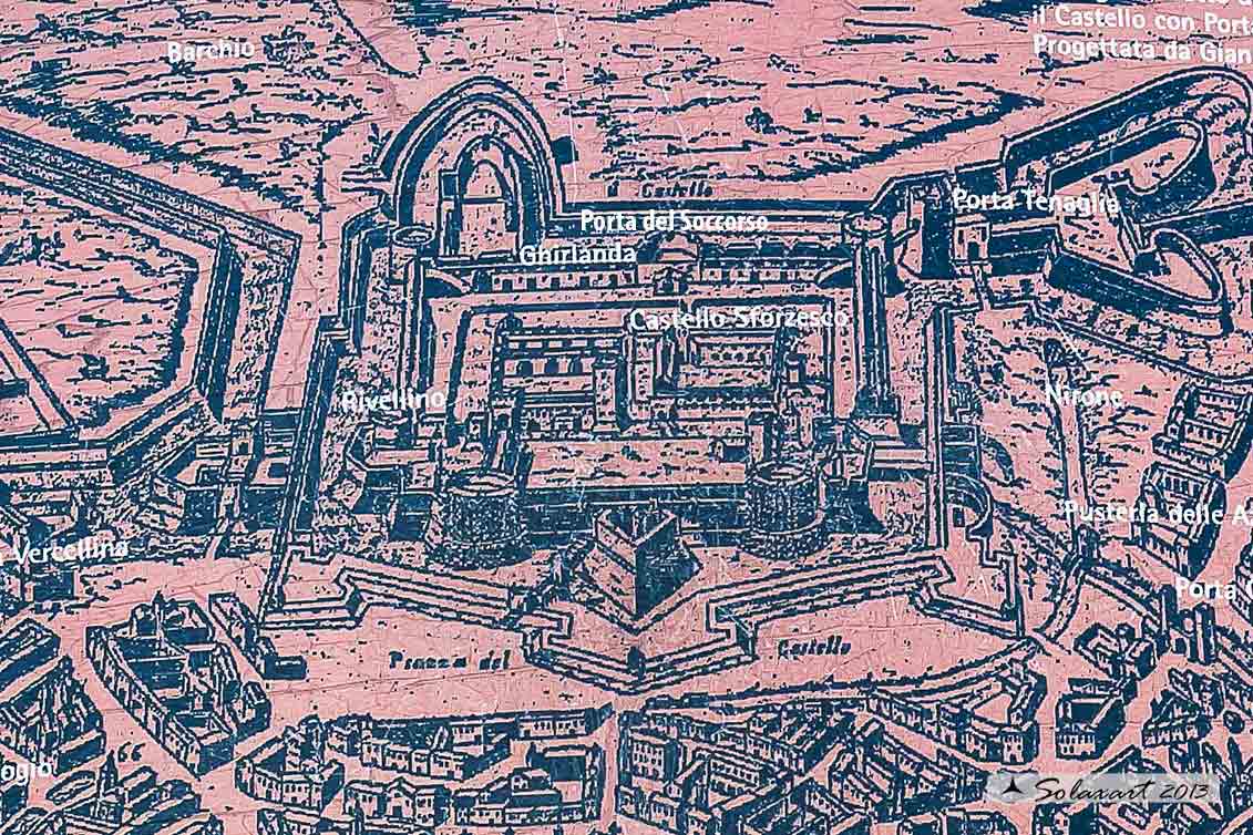 Pianta della città di Milano: anno 1573