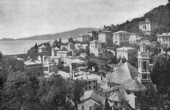 Zoagli 1945 -  prima della distruzione