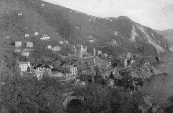 Zoagli 1945 -  dopo il bombardamento