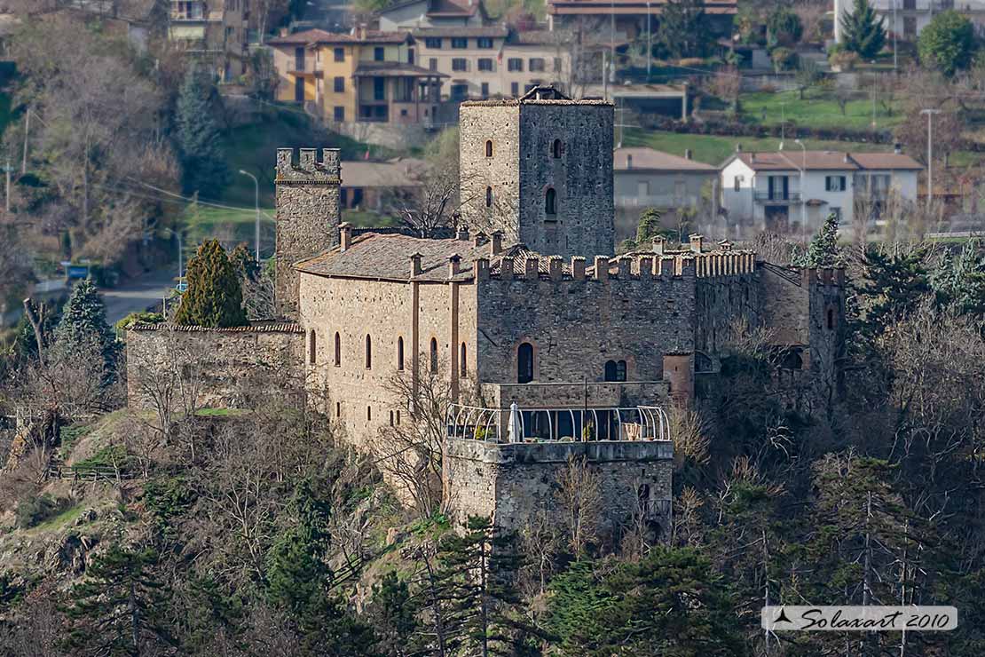 castello di Gropparello Val Vezzeno. secolo VIII