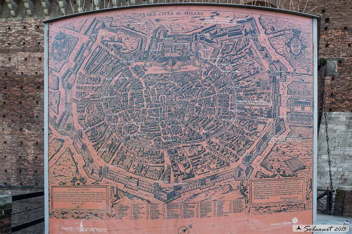 Pianta della città di Milano: anno 1573