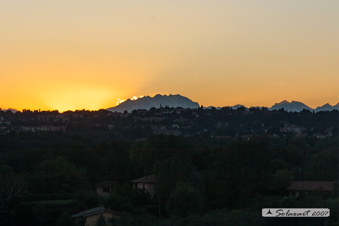 Tramonto da Montevecchia