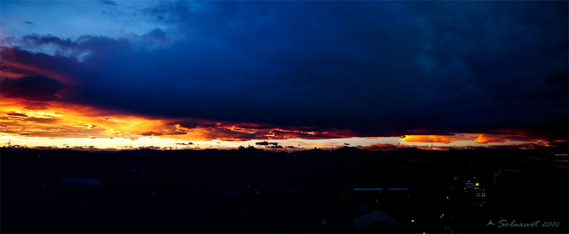 Milano - Tramonto sul Rosa
