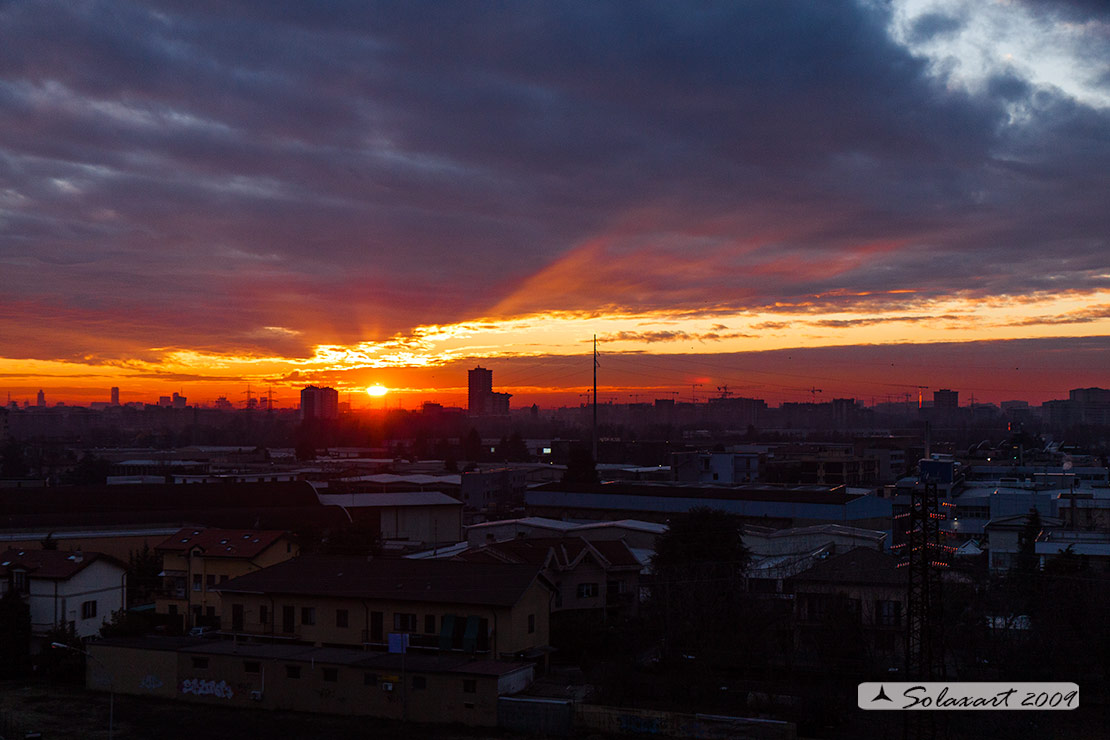 Tramonto su Milano