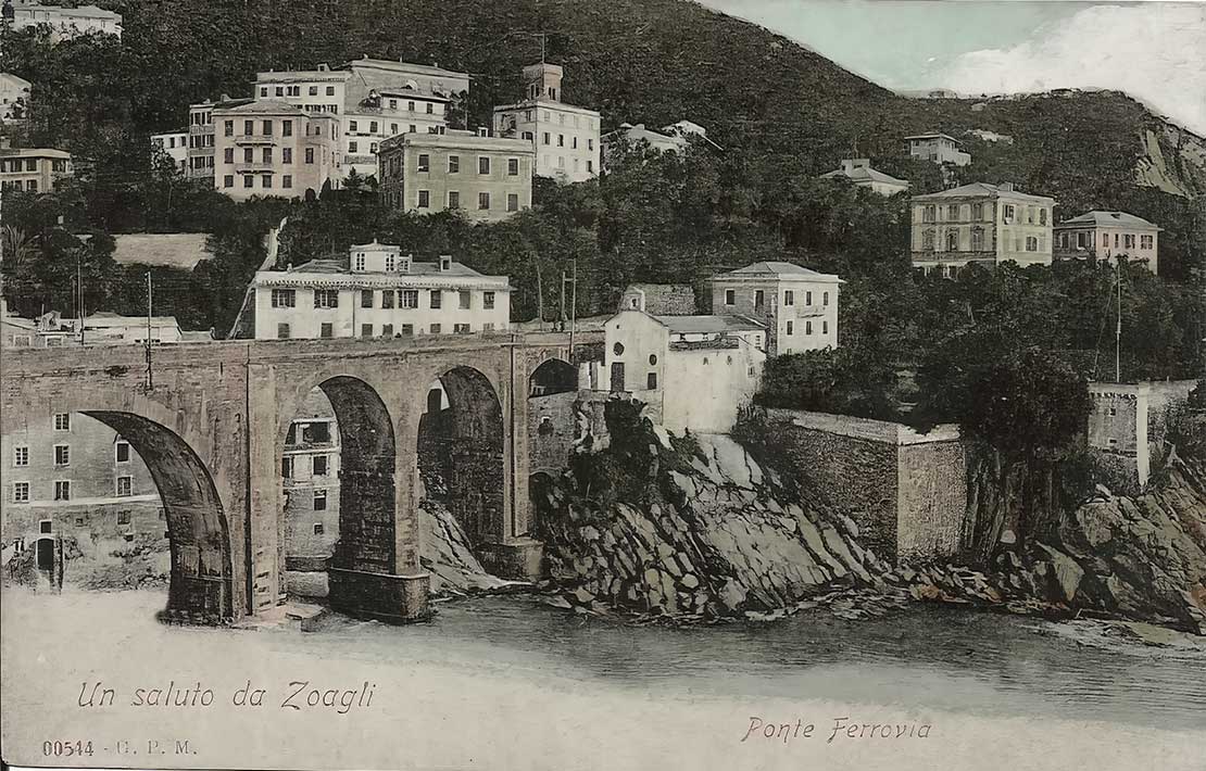 Zoagli 1900 - ferrovia
