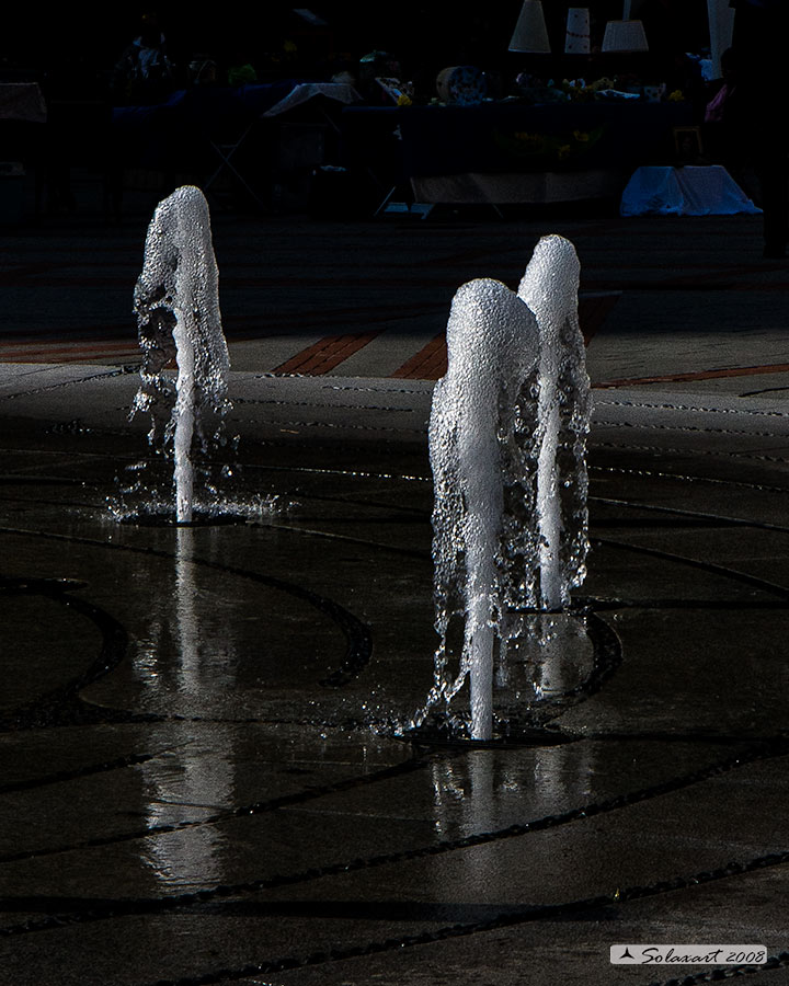 Zoagli Piazza Canevaro - particolare della fontana
