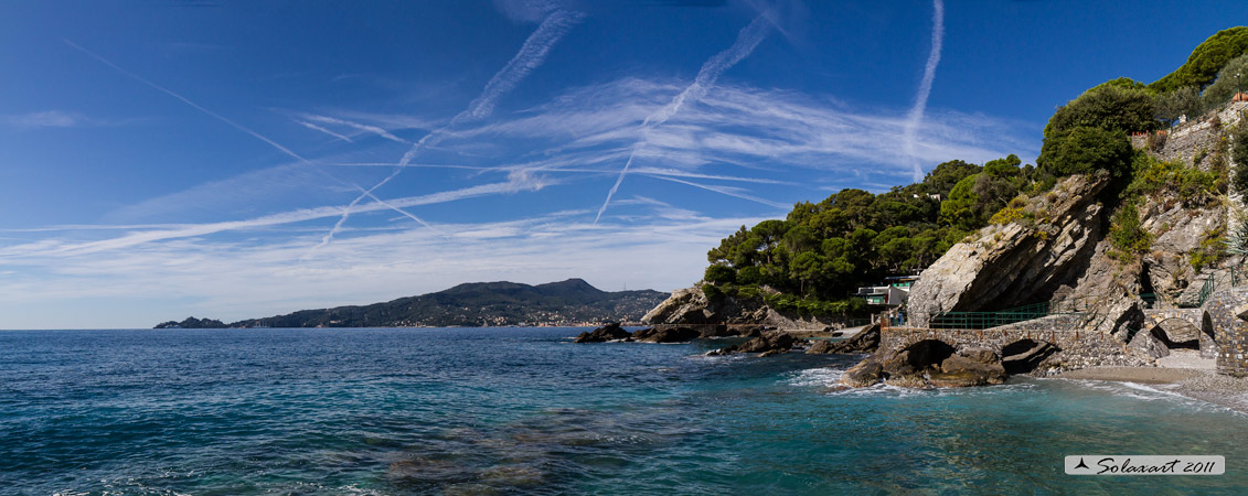 Il golfo Tigullio visto dal moletto Gaiassa
